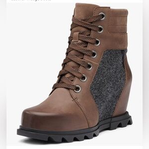 Sorel Joan Arctic Wedge III Lexie Wedge Boots Women's Tobacco Size 8.5